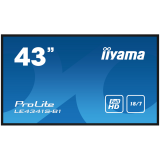 43" 1920x1080, IPS panel, 1% Haze, Landscape mode, Speakers 2x 10W , VGA, 3x HDMI, 350cd/m², Media Play USB Port, Control LAN / RS232C, VESA 400x400