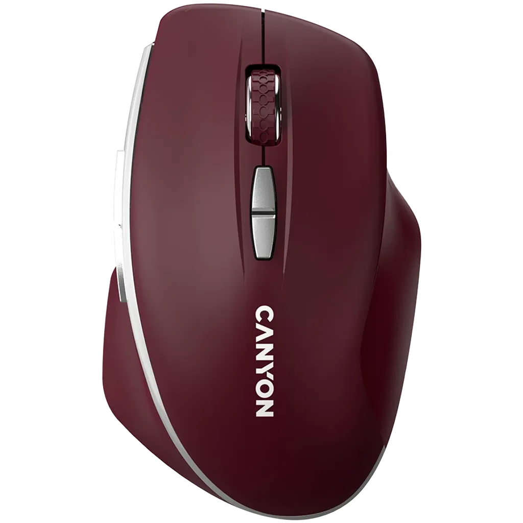 CANYON mouse MW-21 BlueLED 7buttons Wireless Burgundy Red