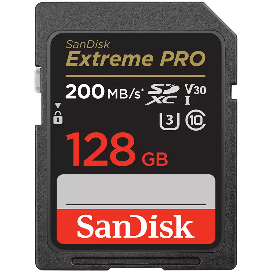 SANDISK Extreme PRO 128GB SDXC Memory Card + 2 years RescuePRO Deluxe