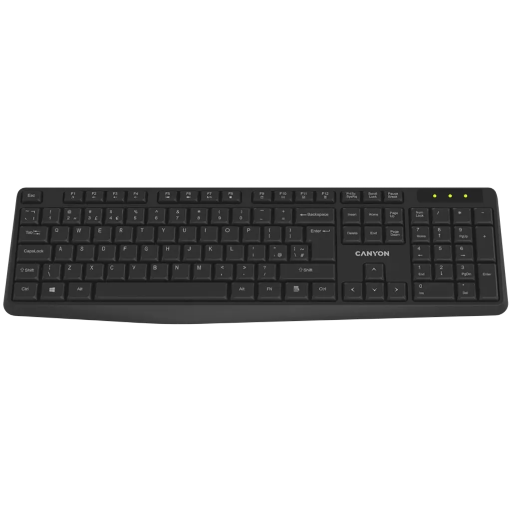 Keyboard KB-W01 EN/AD Wireless Black