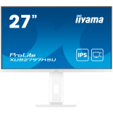27" WHITE IPS-panel, 1920x1080@100Hz, 300cd/m2, 15cm Height Adj. Stand, Speakers, HDMI, DisplayPort, 1ms (MPRT), USB 2x2.0, dual monitor setup with XUB2797HSN-W2