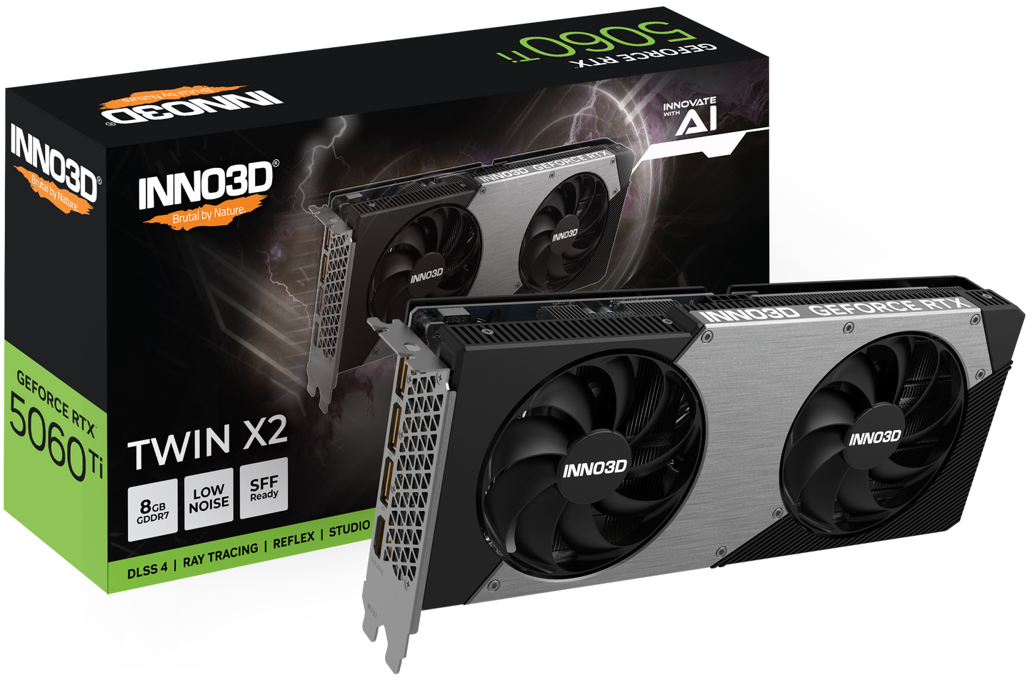 INNO3D GeForce RTX 5060 Ti Twin X2 8GB GDDR7 128-bit 1x HDMI 3x DP