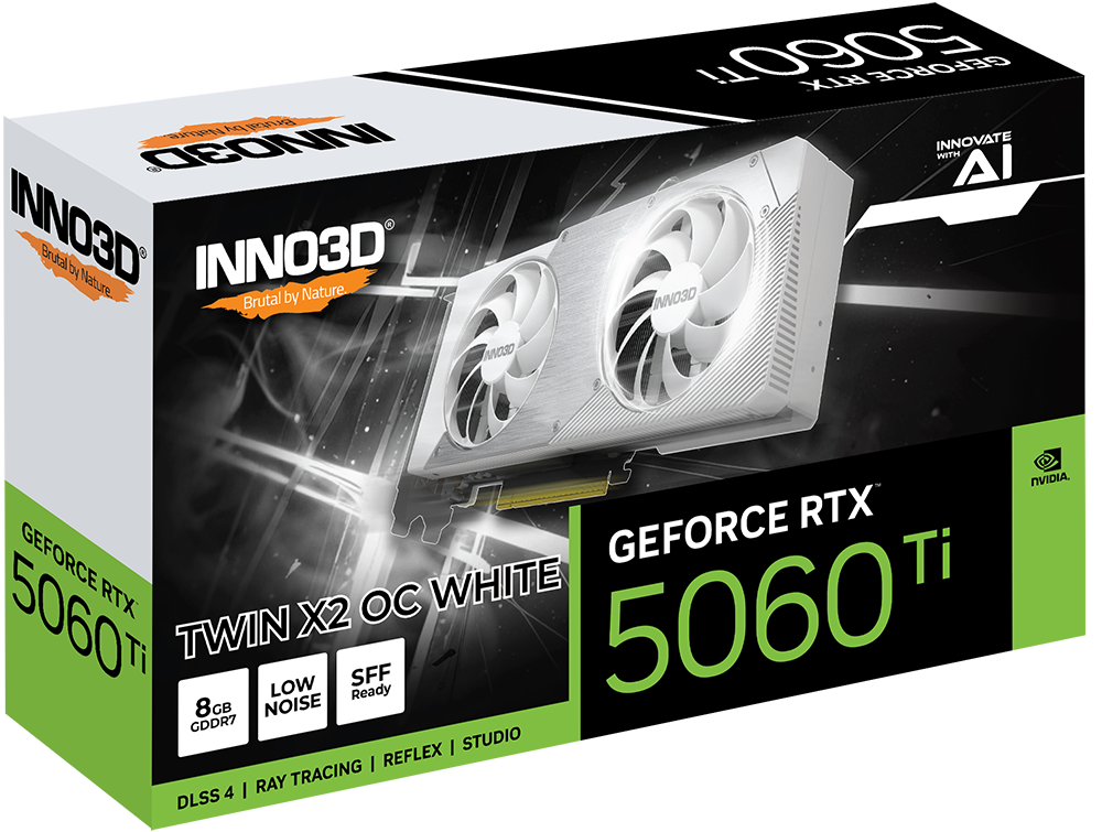 INNO3D GEFORCE RTX 5060 Ti 8GB TWIN X2 OC WHITE
