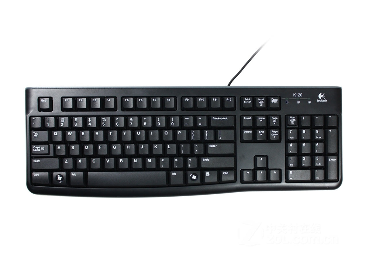 LOGITECH K120 Corded Keyboard - BLACK - USB - HRV-SLV-SRB -B2B