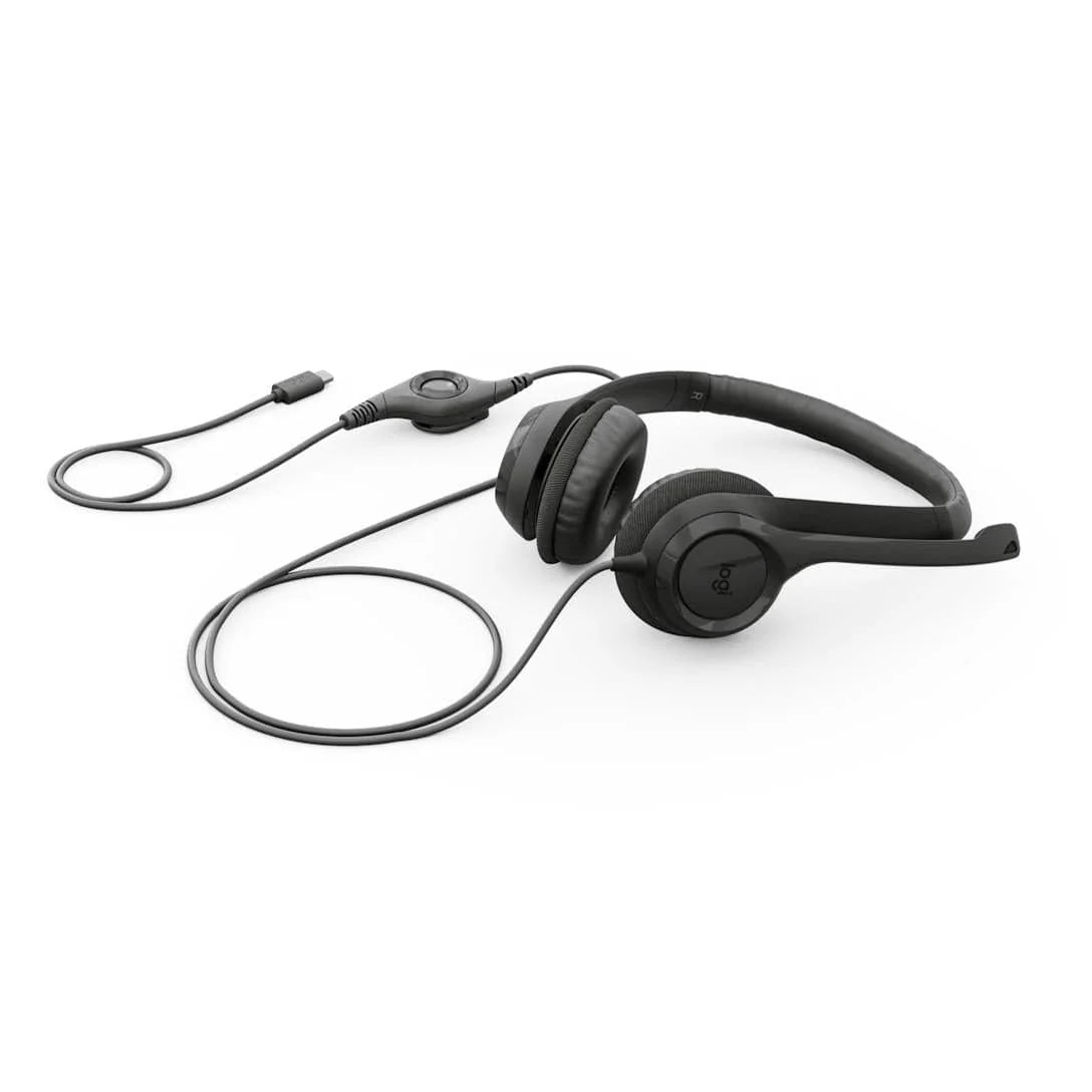 LOGITECH HEADSET-H390 USB-C Computer Headset-MIDNIGHT BLACK-USB-N/A-EMEA28i-935-USB-C