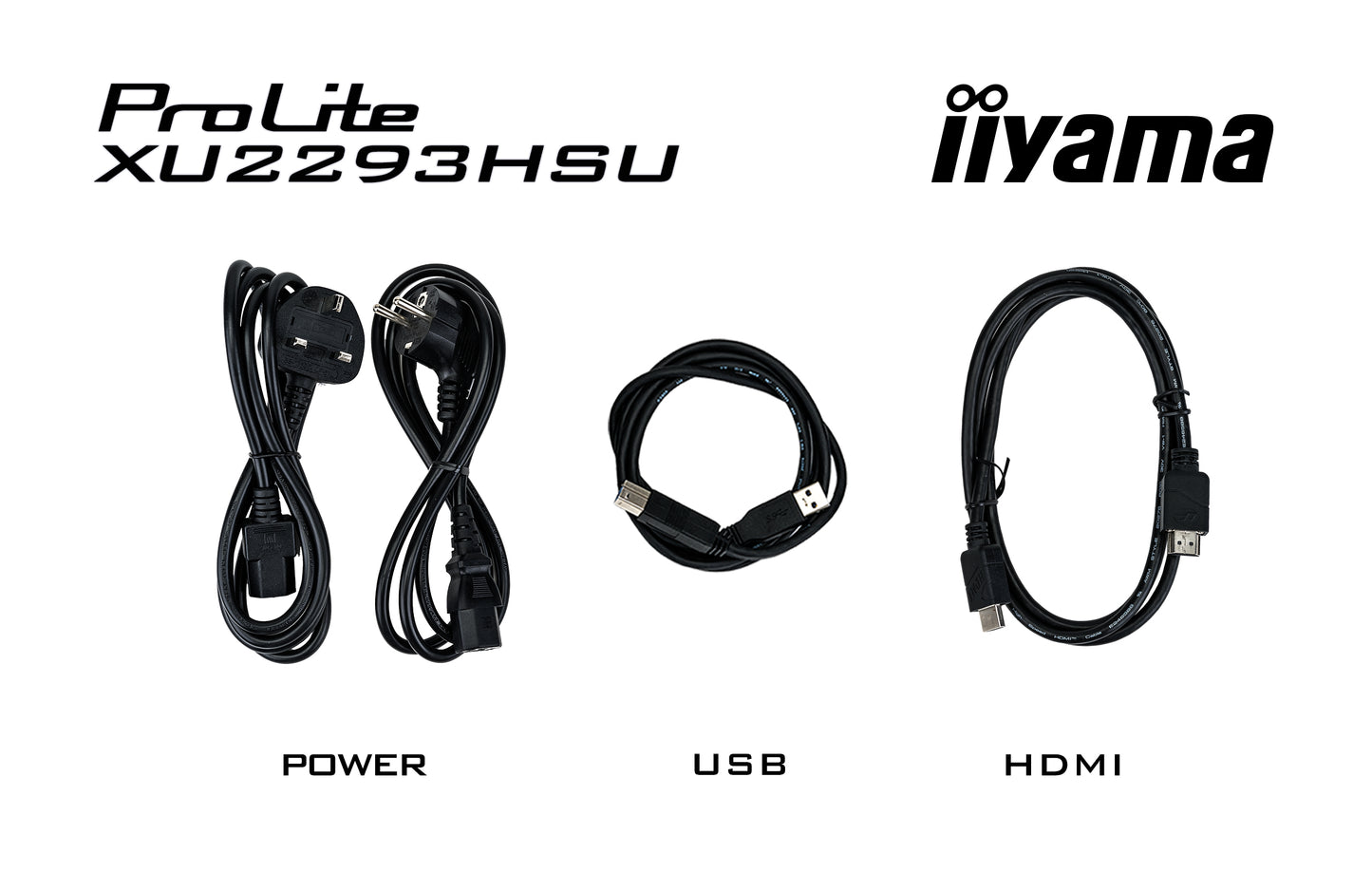 IIYAMA Prolite XU2293HSU-B7 Business Monitor - 54.5 cm (21.5"), FULL HD (1920x1080), IPS LED, 100Hz, 300 cd/m²