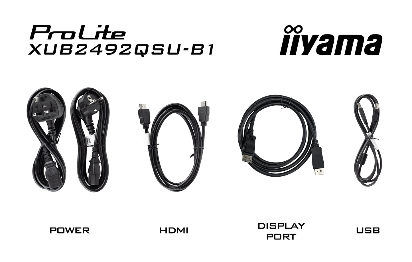 IIYAMA Monitor LED XUB2492QSU-B1 23.8" IPS 2560 x 1440 @100Hz 300 cd/m²