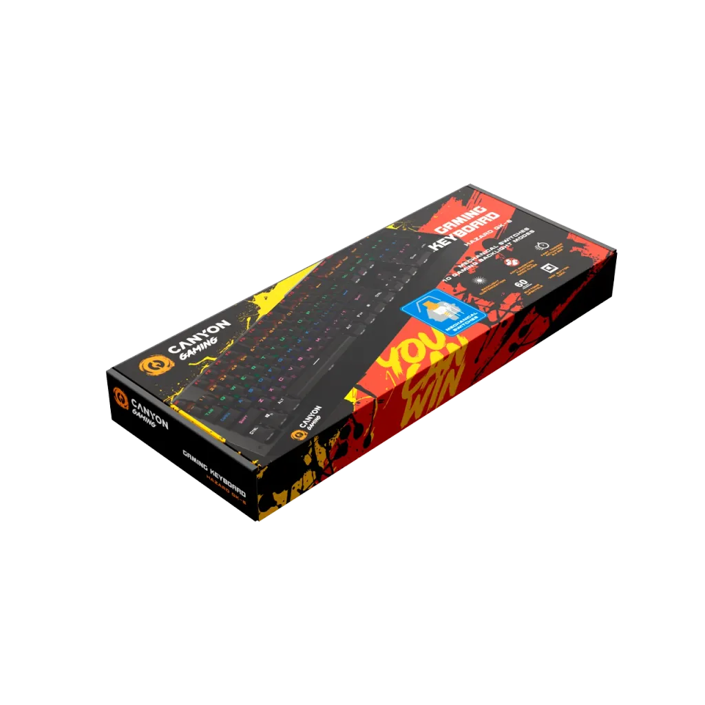 CANYON Hazard GK-6, Wired multimedia gaming keyboard with lighting effect