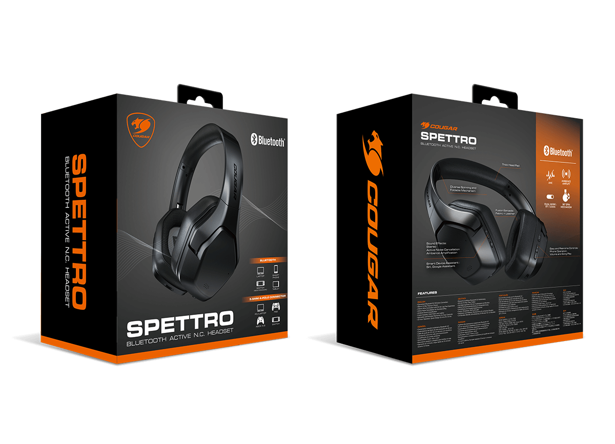 COUGAR SPETTRO Gaming Headset, Black