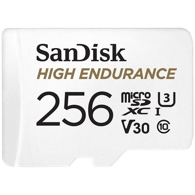SANDISK High Endurance microSDXC 256GB + SD Adapter