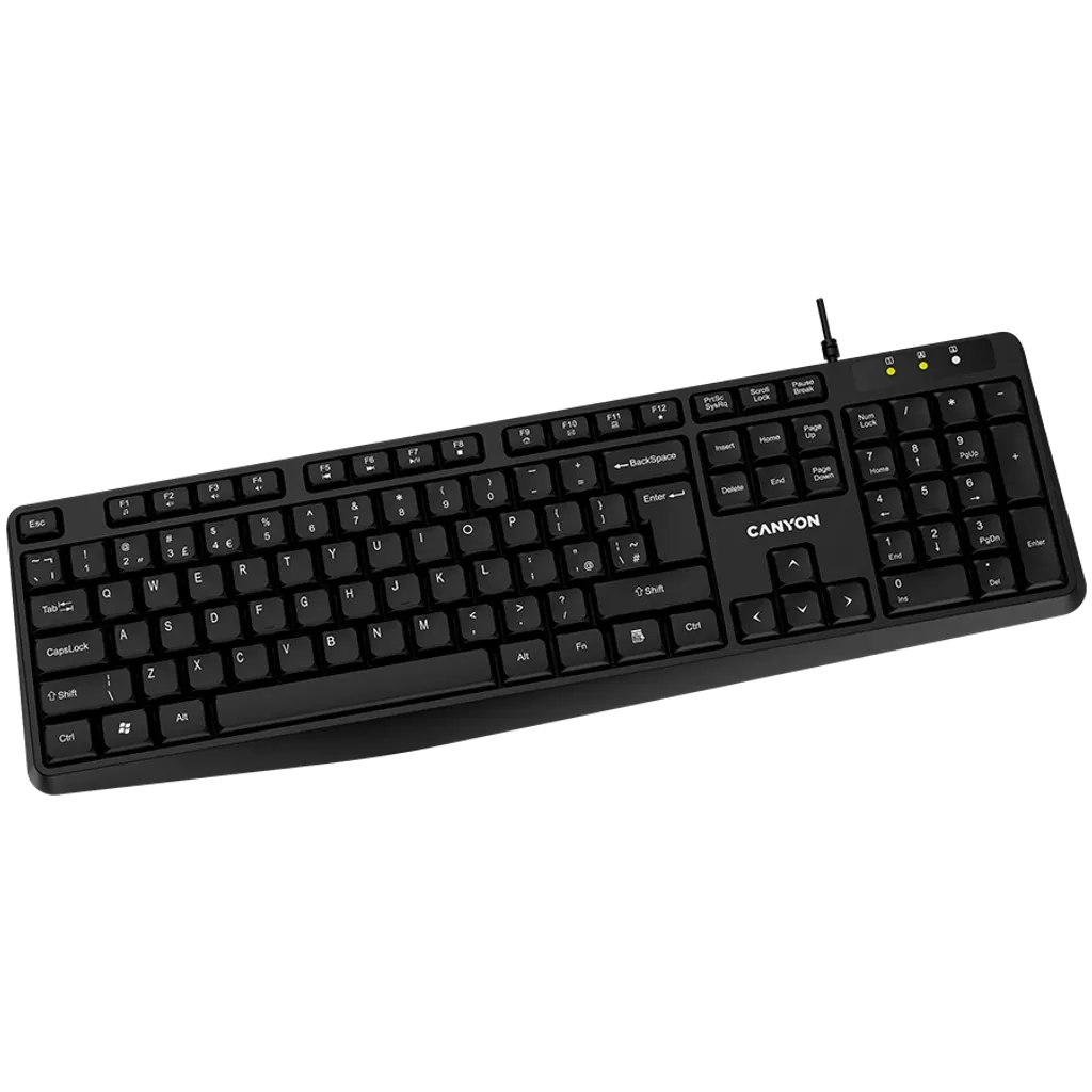 CANYON keyboard KB-1 EN/AD Wired Black