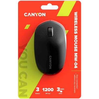 CANYON mouse MW-04 3buttons BT Wireless Black