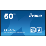 IIYAMA LFD LH5060UHS-B1AG 50" 4K UHD professional digital signage 3840x2160 16:9 500 cd/m² 1200:1 8ms Android 11 OS, iiSignage², FailOver, EShare landscape, portrait
