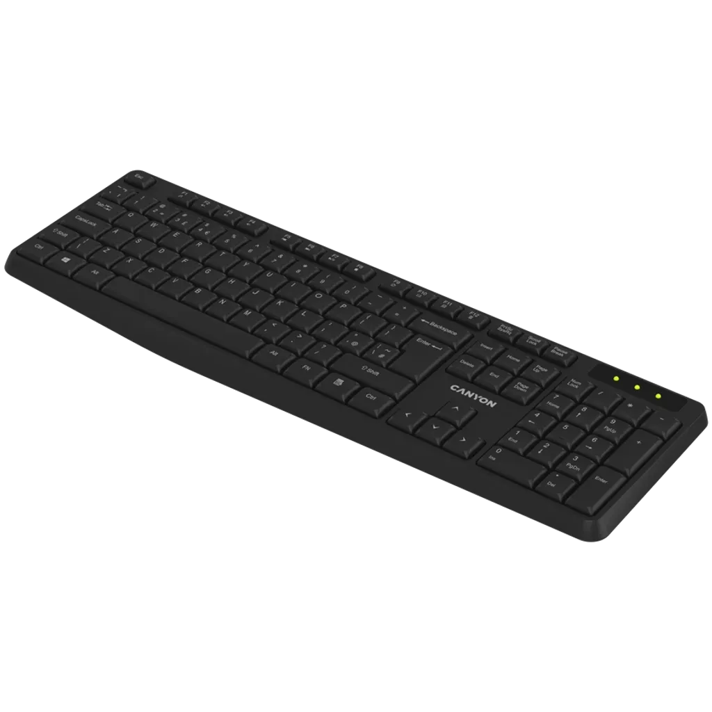 Keyboard KB-W01 EN/AD Wireless Black
