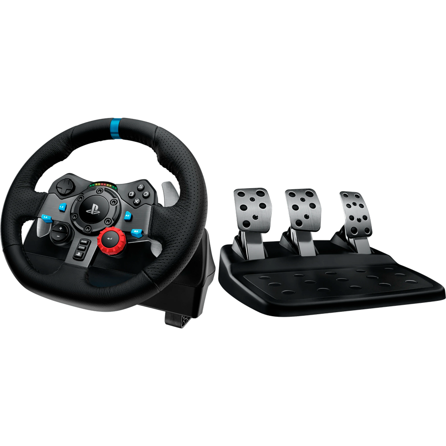 LOGITECH G29 Driving Force Racing Wheel for PlayStation5 and PlayStation4 - BLACK - USB - PLUGCG - WWi-9006 - WHEEL
