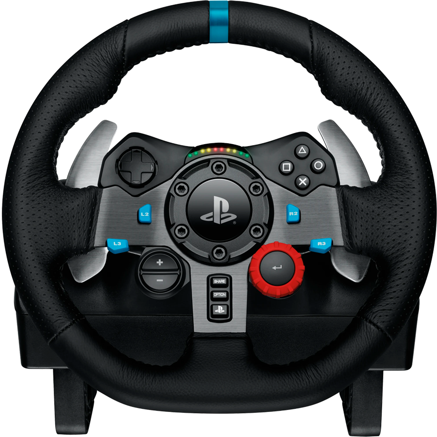 LOGITECH G29 Driving Force Racing Wheel for PlayStation5 and PlayStation4 - BLACK - USB - PLUGCG - WWi-9006 - WHEEL
