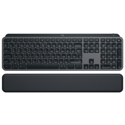LOGITECH MX Keys S Plus Bluetooth Illuminated Keyboard with Palm Rest - GRAPHITE - US INT'L