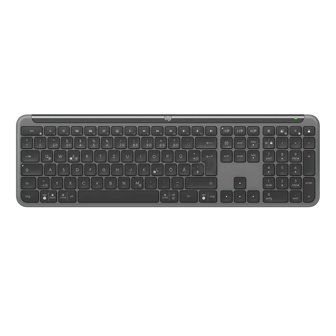 LOGITECH SIGNATURE SLIM WIRELESS KEYBOARD K950 - GRAPHITE - US INT'L - 2.4GHZ/BT - INTNL-973