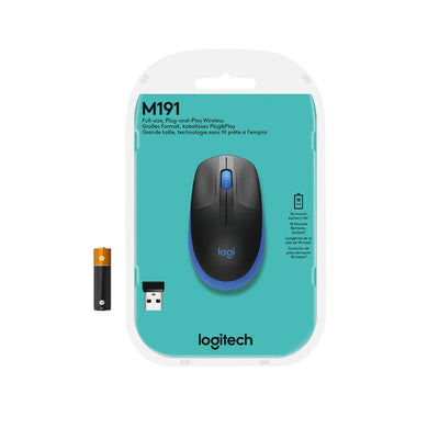 LOGITECH M190 Wireless Mouse - BLUE