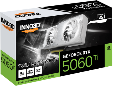 INNO3D GEFORCE RTX 5060 Ti 8GB TWIN X2 OC WHITE