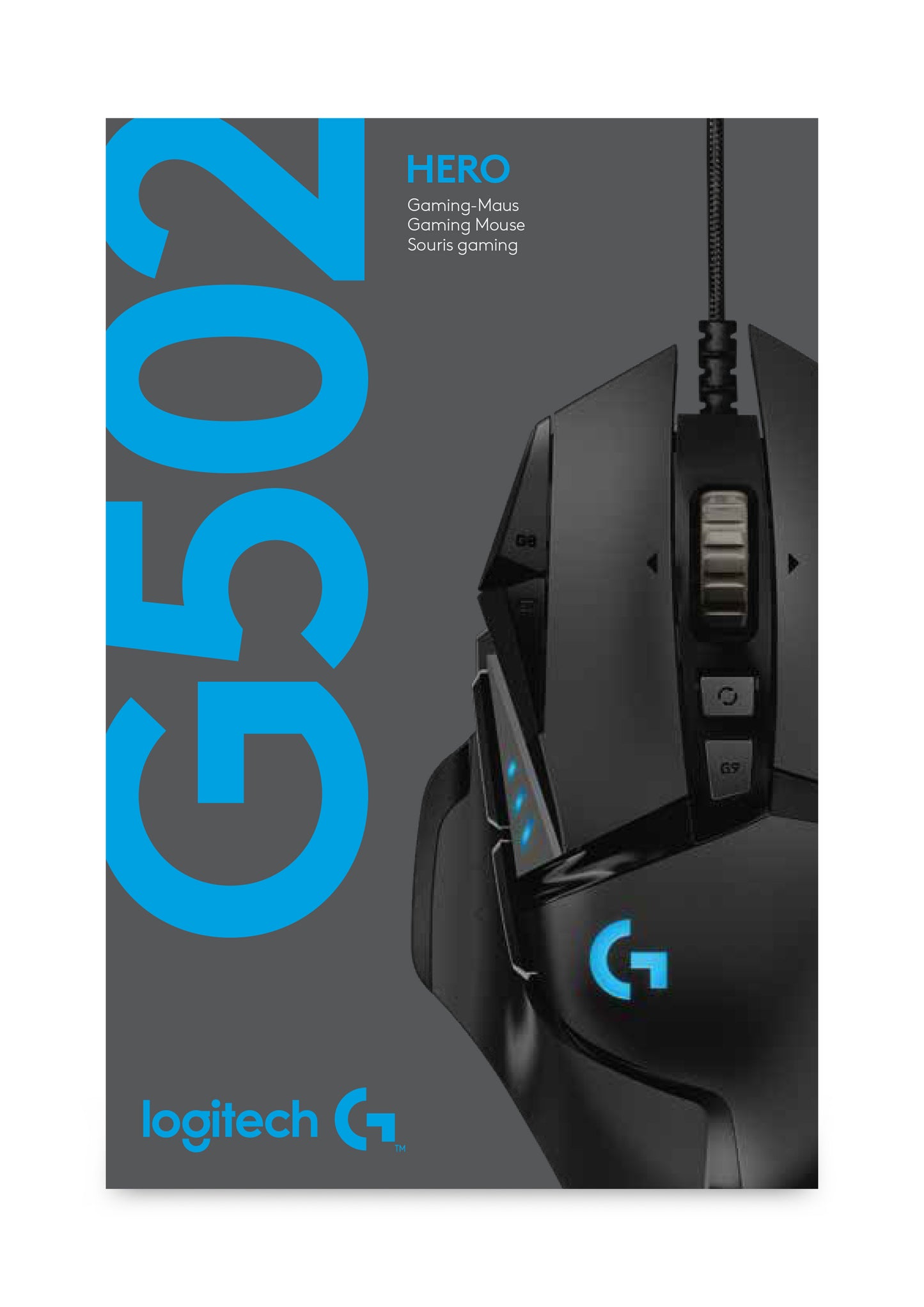 LOGITECH G502 žičani gejmerski miš - HERO - CRNI - USB - EER2