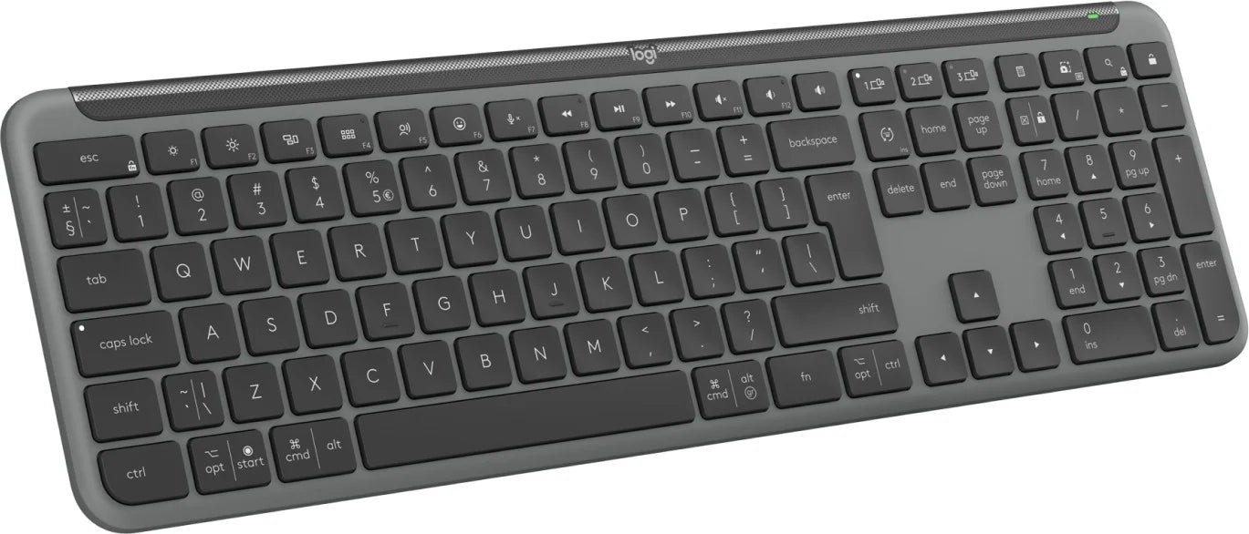 LOGITECH SIGNATURE SLIM WIRELESS KEYBOARD K950 - GRAPHITE - US INT'L - 2.4GHZ/BT - INTNL-973