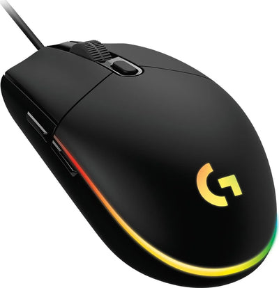 LOGITECH G102 LIGHTSYNC Corded Gaming Mouse - BLACK - USB - EER