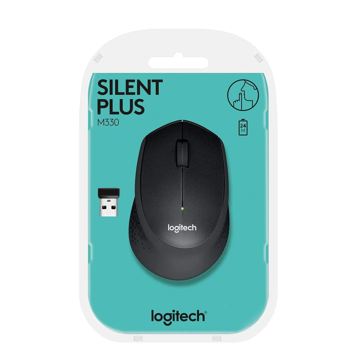 LOGITECH M330 Wireless Mouse - SILENT PLUS - BLACK