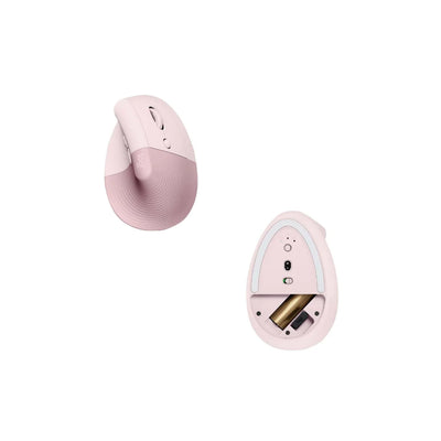 LOGITECH Lift Bluetooth Vertical Ergonomic Mouse - ROSE/DARK ROSE