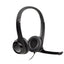 LOGITECH H390 Corded Headset - BLACK - USB