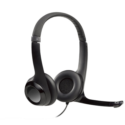 LOGITECH H390 Corded Headset - BLACK - USB