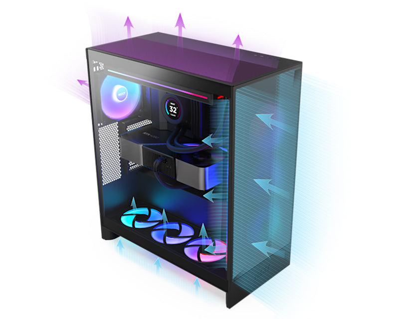 NZXT H7 Flow RGB kućište crno