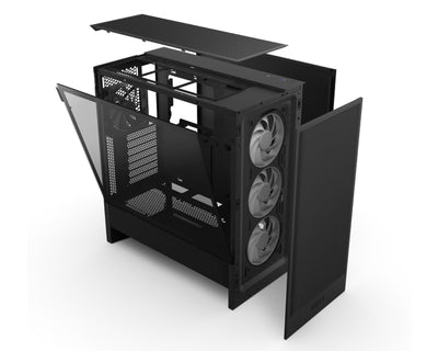 NZXT H5 Flow RGB Gaming kućište crno