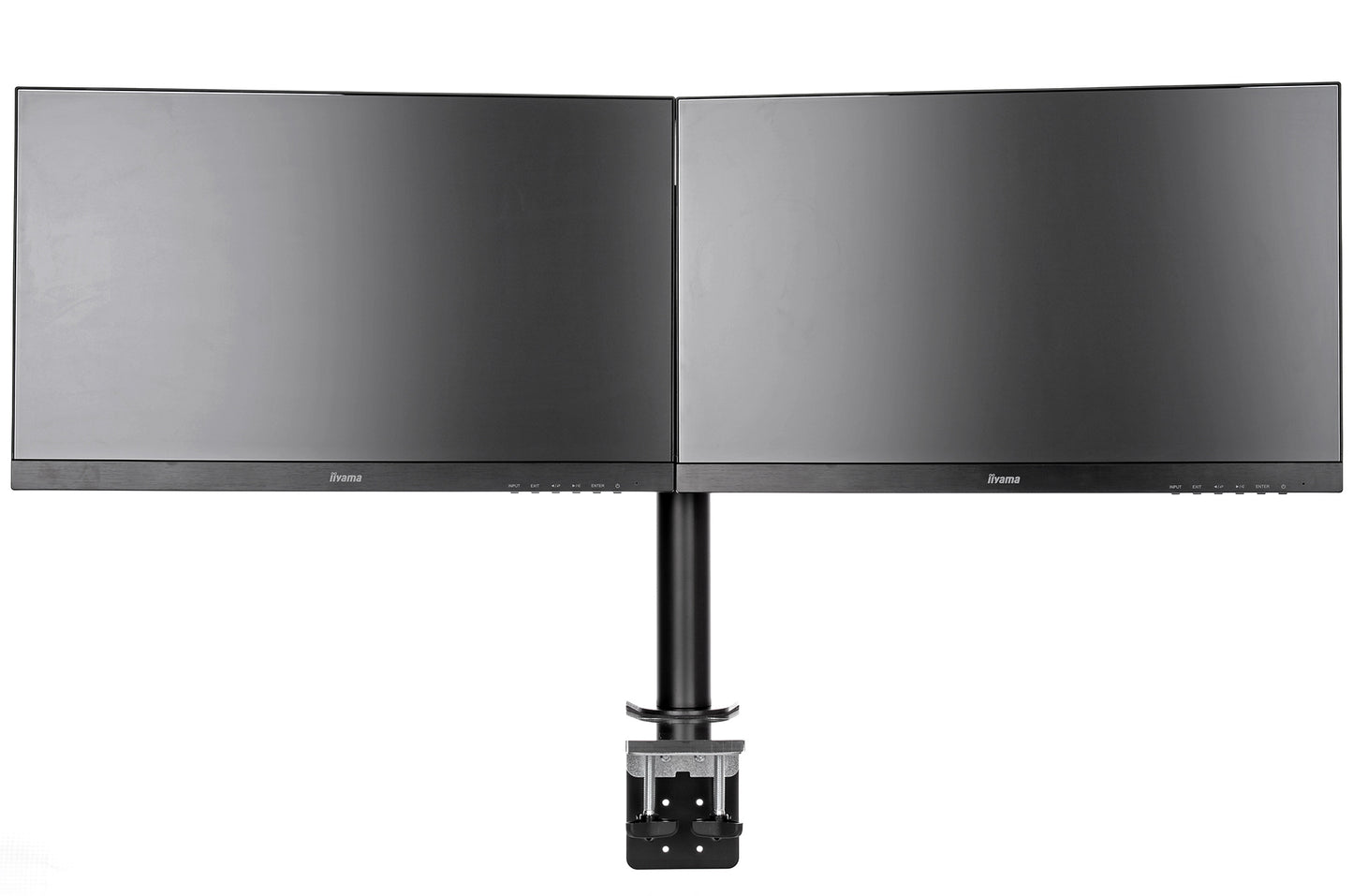 Simple and functional dual desktop arm DS1002C-B1