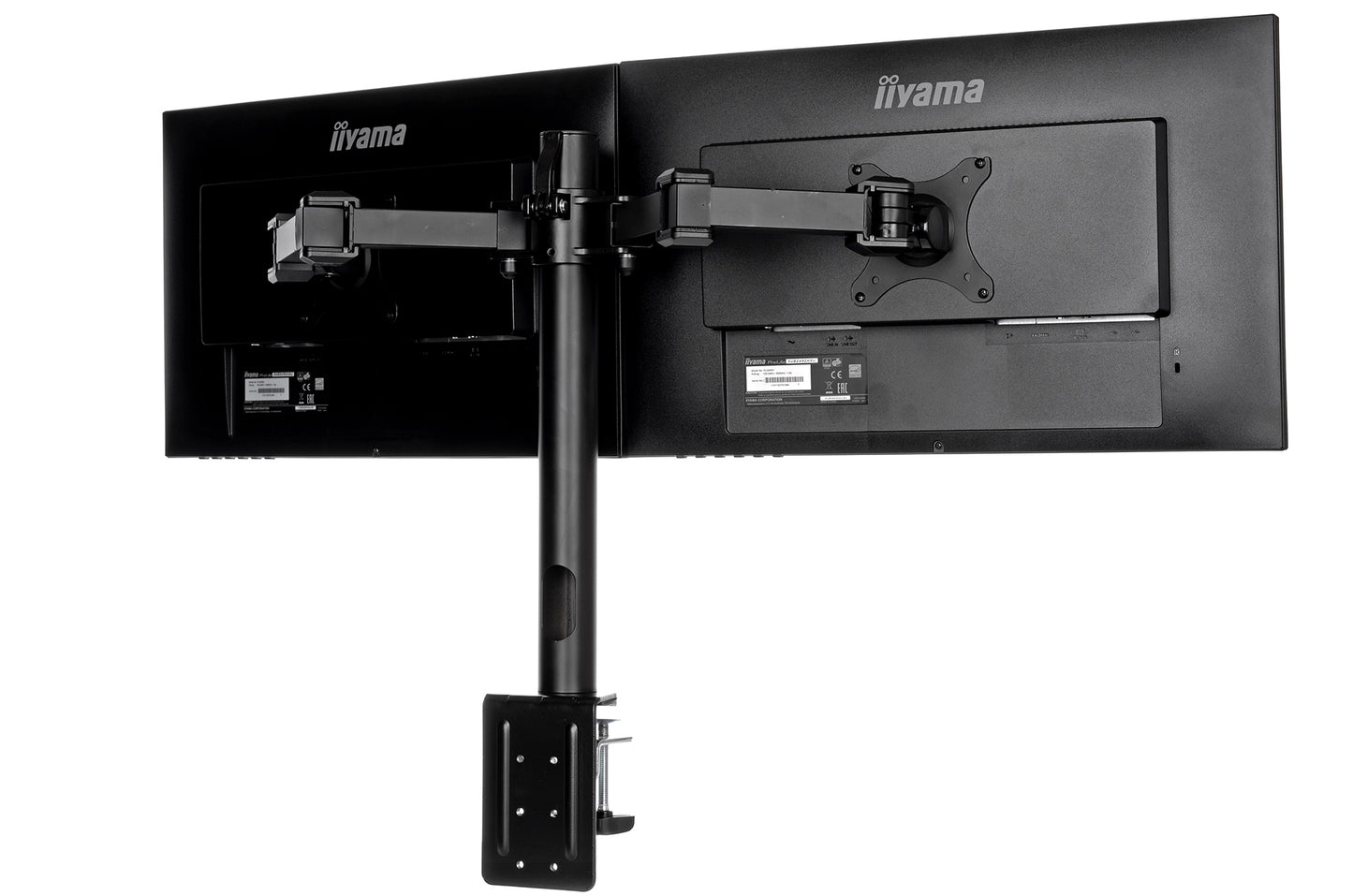 Simple and functional dual desktop arm DS1002C-B1