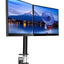 Simple and functional dual desktop arm DS1002C-B1