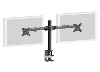 Simple and functional dual desktop arm DS1002C-B1