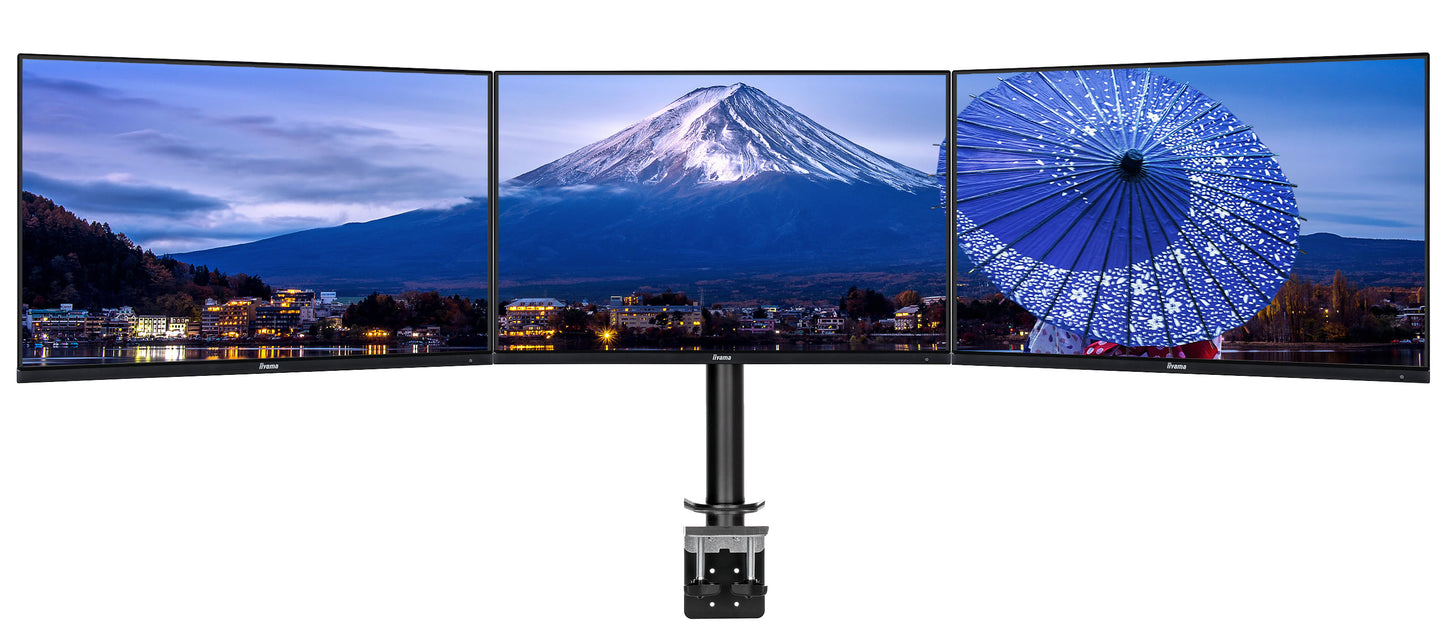 Simple and functional triple desktop arm DS1003C-B1