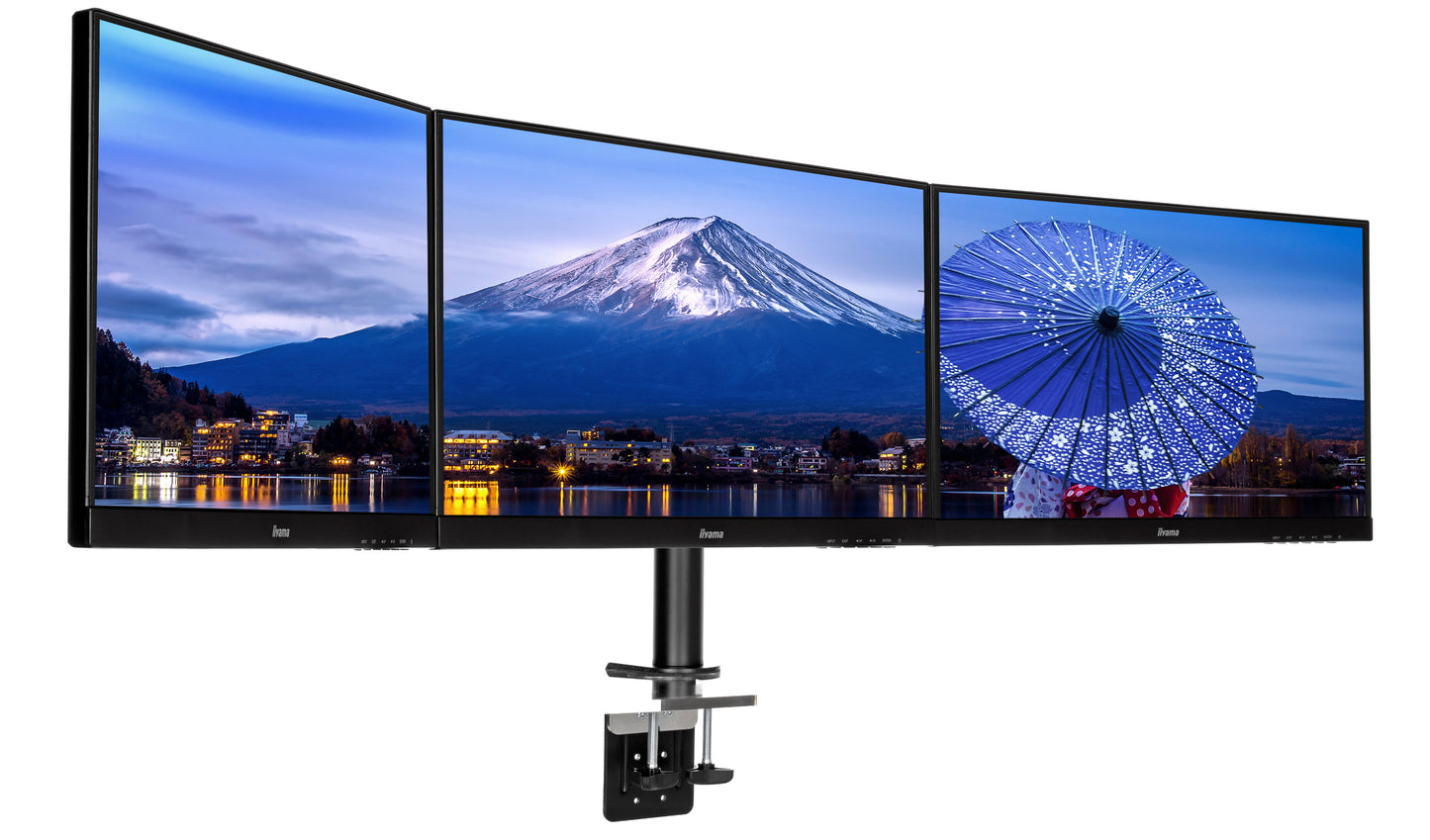 Simple and functional triple desktop arm DS1003C-B1