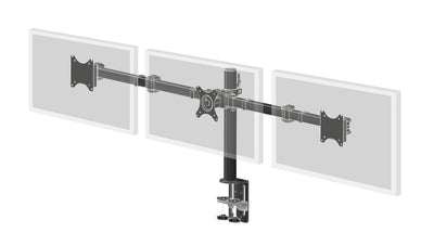Simple and functional triple desktop arm DS1003C-B1