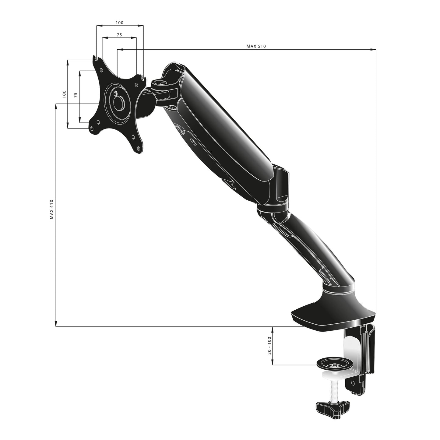 Nosac za monitor DS3001C-B1