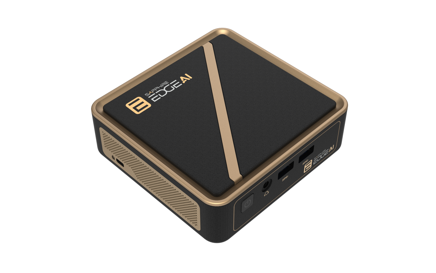 SAPPHIRE EDGE AI 350 BAREBONE WITH WIFI / BT MODULE, VESA MOUNT, POWER ADAPTER AND POWER CORD W/O SSD AND MEMORY