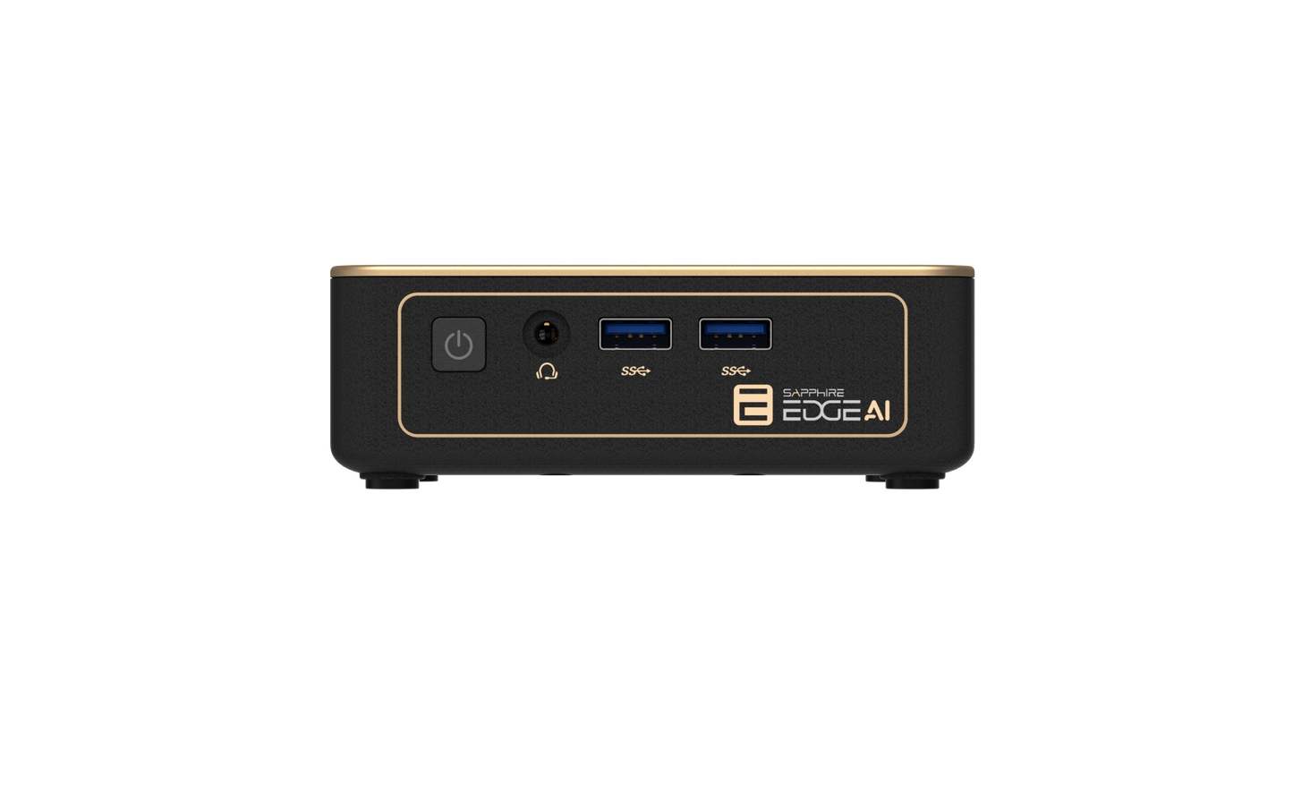 SAPPHIRE EDGE AI 350 BAREBONE WITH WIFI / BT MODULE, VESA MOUNT, POWER ADAPTER AND POWER CORD W/O SSD AND MEMORY