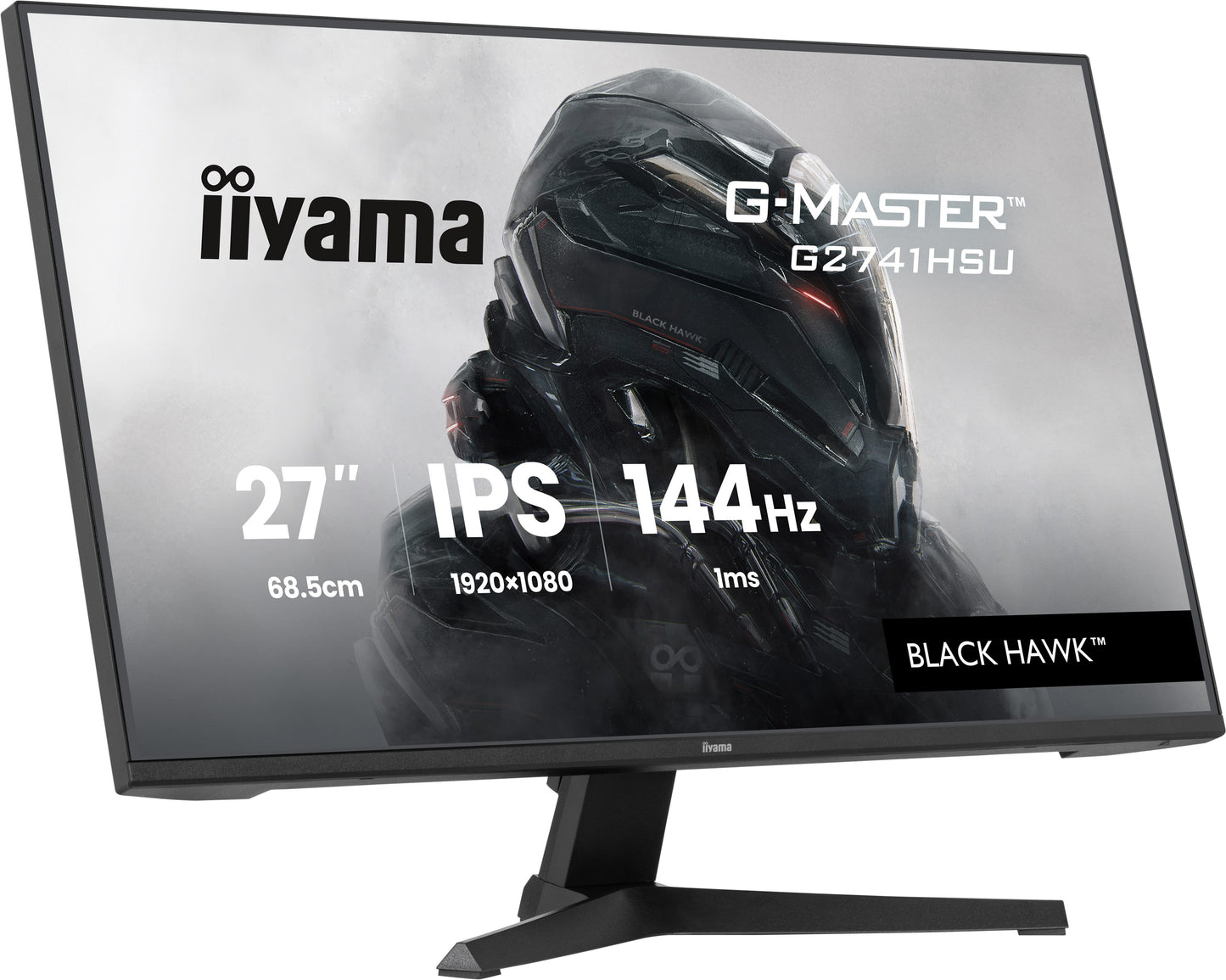 27" IPS Gaming, G-Master Black Hawk, G-SYNC Compatible, 2560x1440 144Hz, 300cd/m2, HDMI, DisplayPort, 1ms MPRT, Adaptive Sync, Speakers, USB 2x2.0, Black Tuner, 15cm Height Adjust Stand