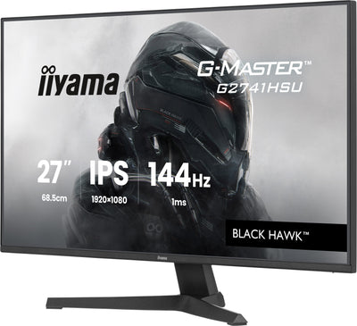 27" IPS Gaming, G-Master Black Hawk, G-SYNC Compatible, 2560x1440 144Hz, 300cd/m2, HDMI, DisplayPort, 1ms MPRT, Adaptive Sync, Speakers, USB 2x2.0, Black Tuner, 15cm Height Adjust Stand