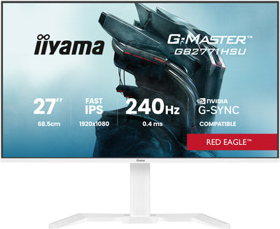 27" WHITE Fast IPS Gaming, G-Master Red Eagle, G-SYNC Compatible, 1920x1080 at 240Hz
