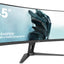 Iiyama G-MASTER Red Eagle GCB4580DQSN-B1LED zakrivljeni gejmerski monitor 45"