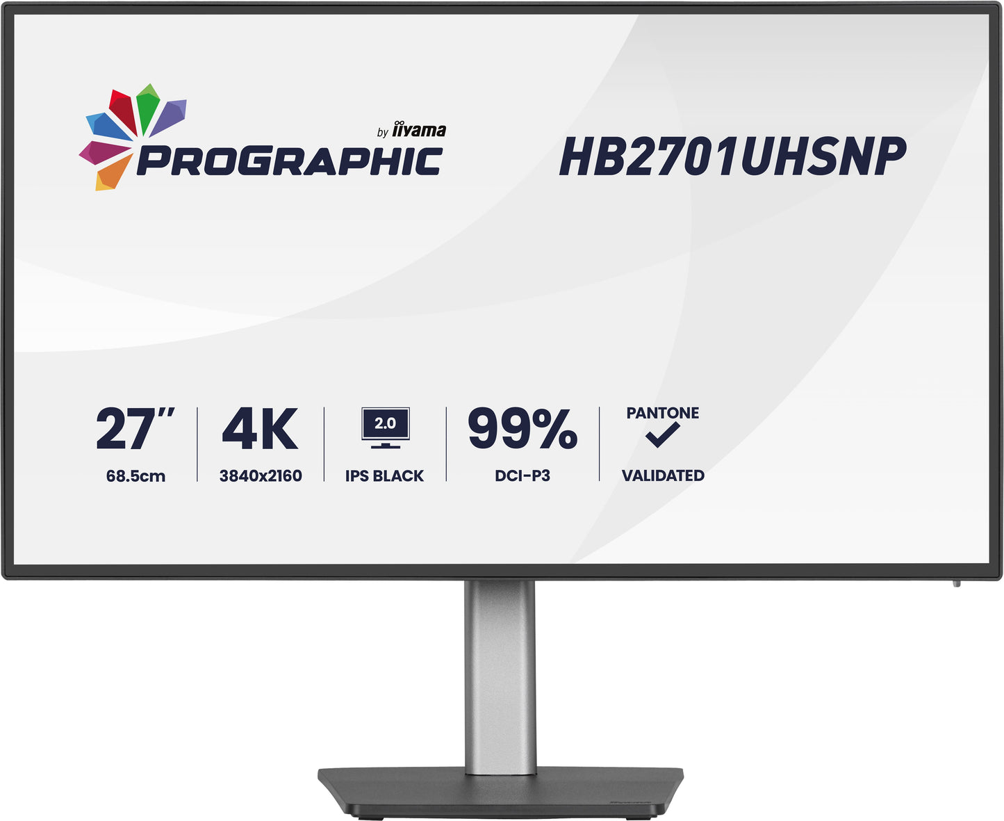 IIYAMA 27" IPS BLACK 2.0 panel, 3840x2160 UHD
