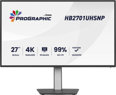 IIYAMA 27" IPS BLACK 2.0 panel, 3840x2160 UHD
