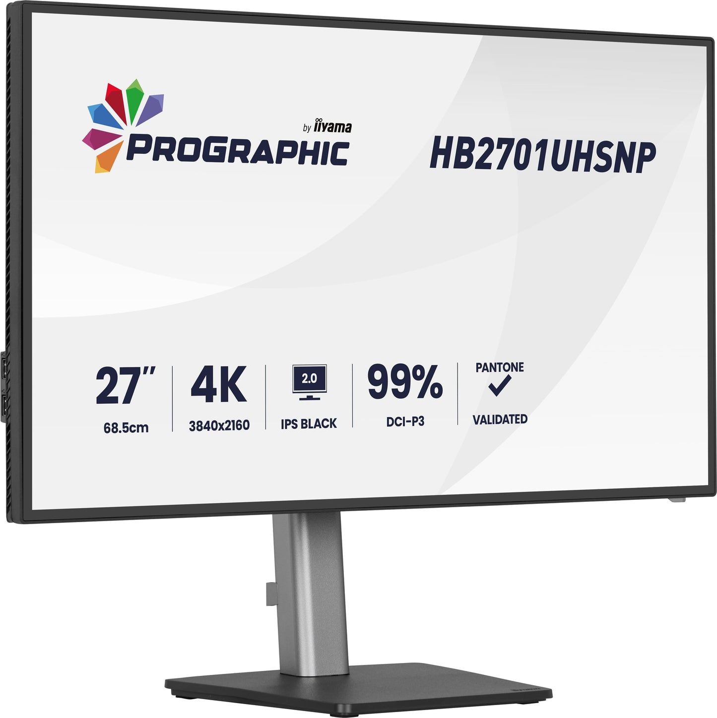 IIYAMA 27" IPS BLACK 2.0 panel, 3840x2160 UHD